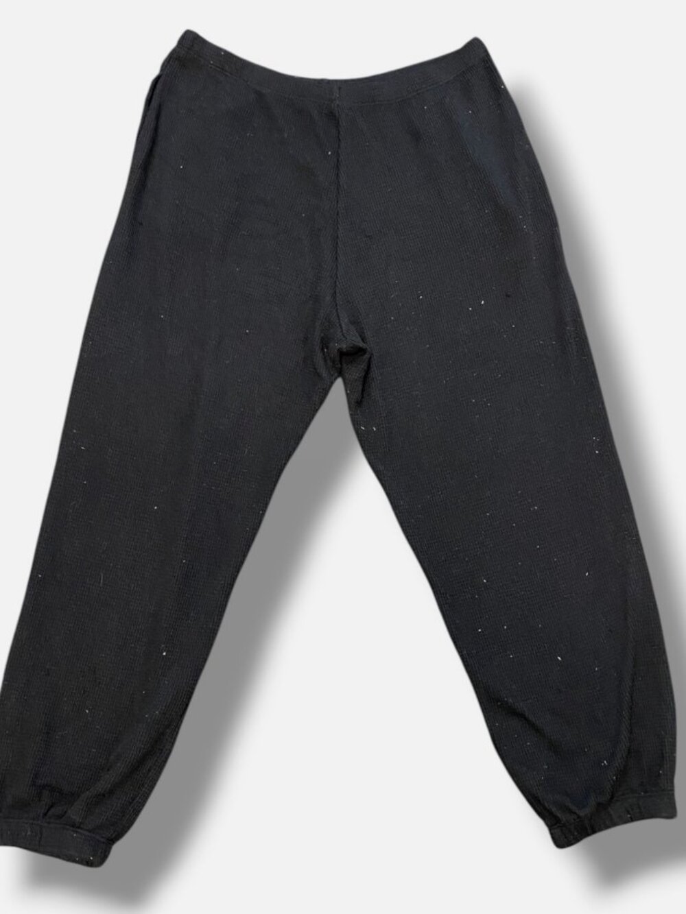 Leset Women's Black Willow Knit Sleepwear Pants Size M